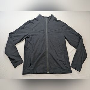 Vtg Lululemom Full Zip Running Jacket Size Men Large Mesh Vent Athletic Stretch